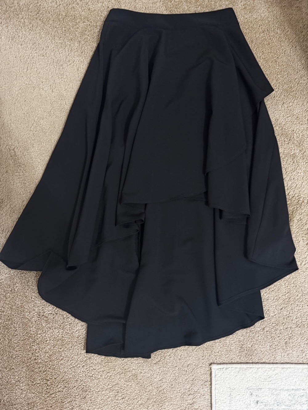 Express Black Layered High-Low Skirt